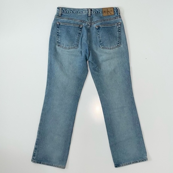 Vintage 90s Calvin Klein Blue Denim Straight Leg Jeans Size 31 - Picture 3 of 9